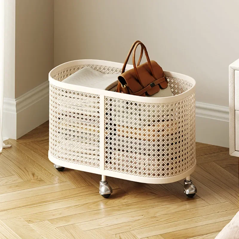 

Stylish Nordic Laundry Hamper High Appearance Level Mobile Toy Basket Web Celebrity Bathroom Storage Solution for Living Room