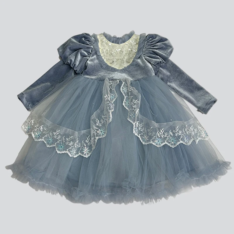 Princess Dress Velvet Girl Fashion Party Clothes Kids Puff Sleeve Autumn Winter Dresses Child Costume 2 3 4 5 6 7 8 9 10 Years
Princess Dress Velvet Girl Fashion Party Clothes Kids Puff Sleeve Autumn Winter Dresses Child Costume 2 3 4 5 6 7 8 9 10 Years