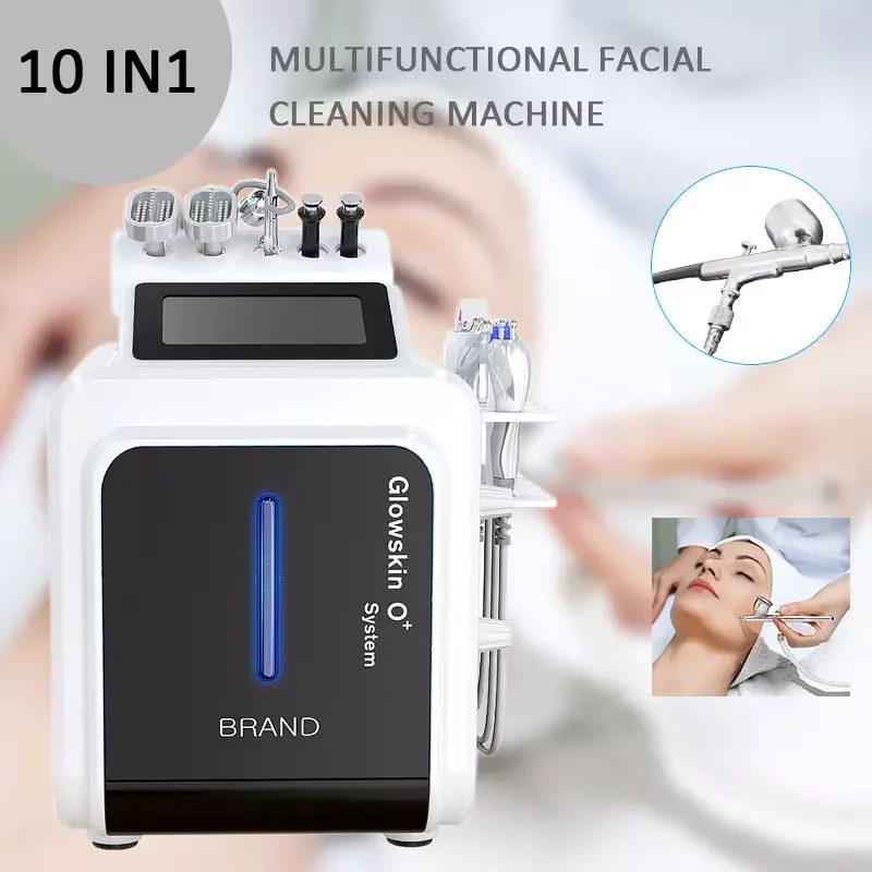 

Portable 10 In 1 Hydro Diamond Dermabrasion Machine Skin Cleansing BIO Lifting Whitening Oxygen Jet Water Peeling Spa Equipment