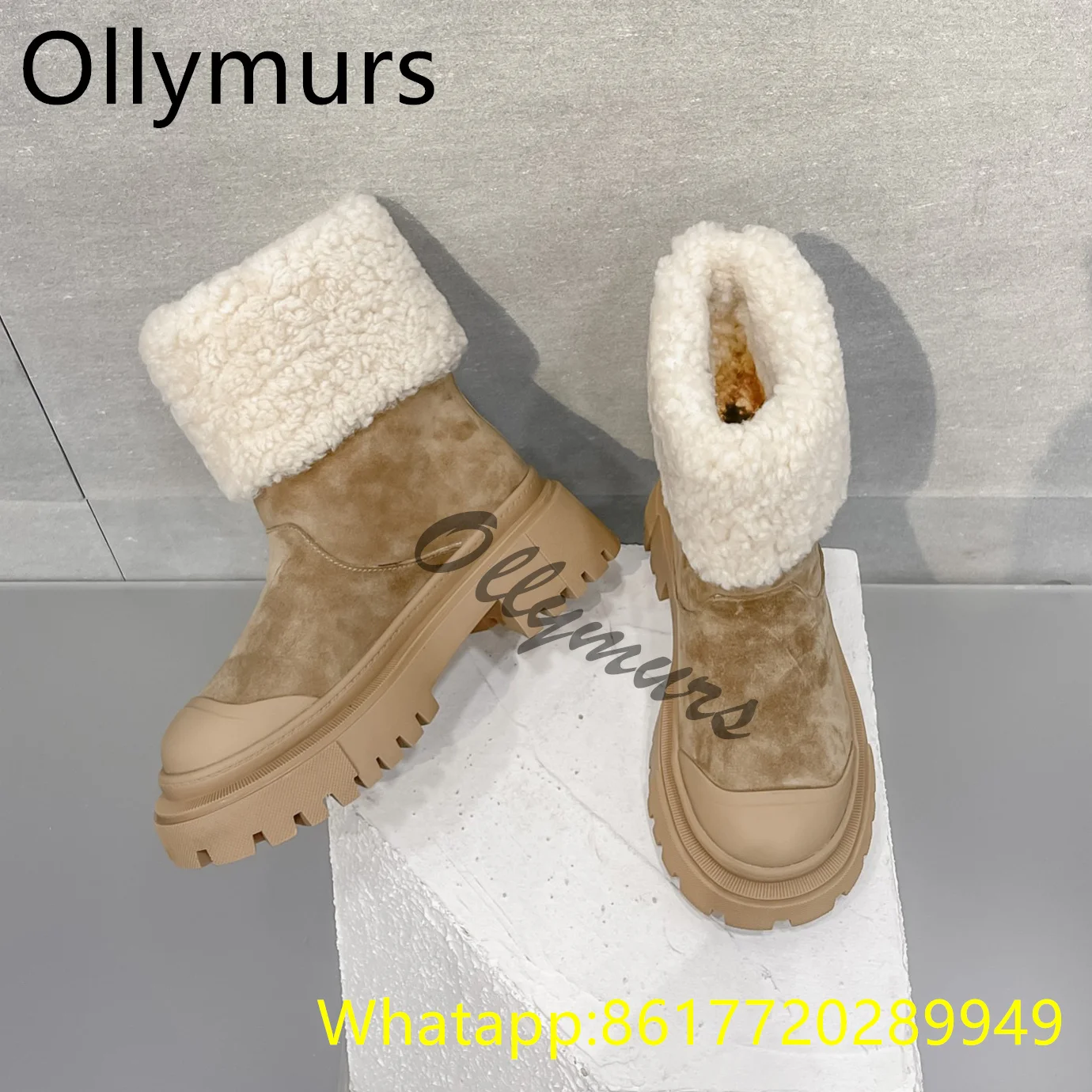 Winter Boots Fashion Round Toe Slip On Women Shoes Genuine Leather Fur Winter Snow Boots Sheep WoolBota Feminina Size 35-40 Hot
Winter Boots Fashion Round Toe Slip On Women Shoes Genuine Leather Fur Winter Snow Boots Sheep WoolBota Feminina Size 35-40 Hot