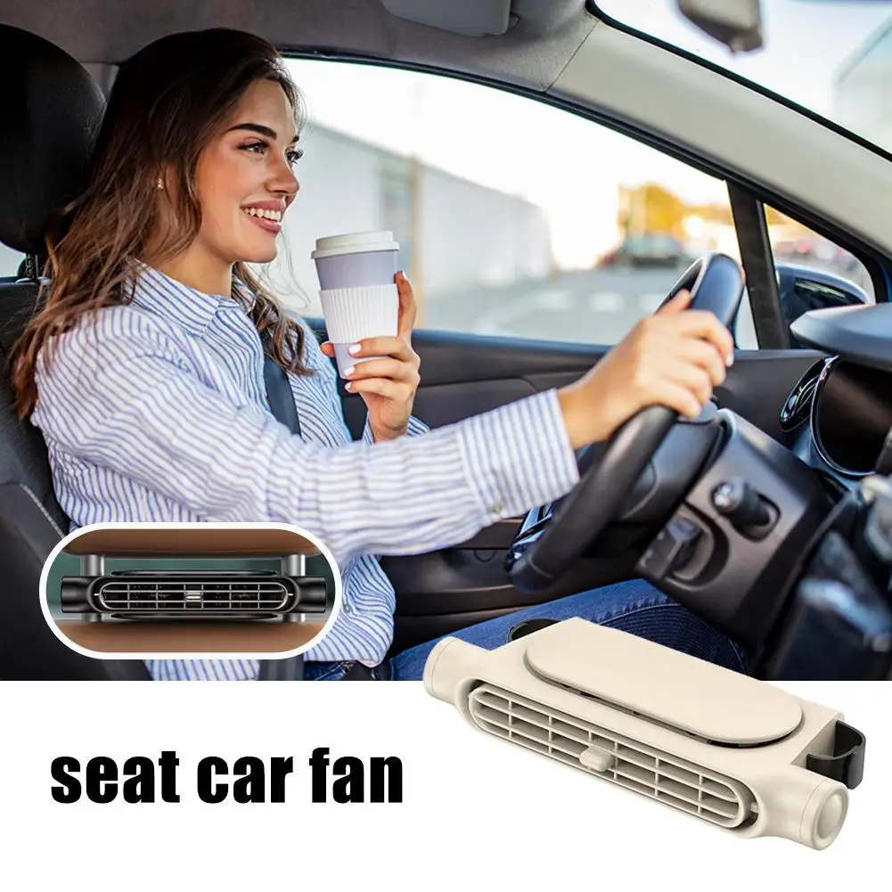 

1PCS Car Seat Fan Backseat Cooling Fan Front Rear Seat Cooling Headrest Interior Adjustable Car Fan Powered Air USB Decor S U0Y6