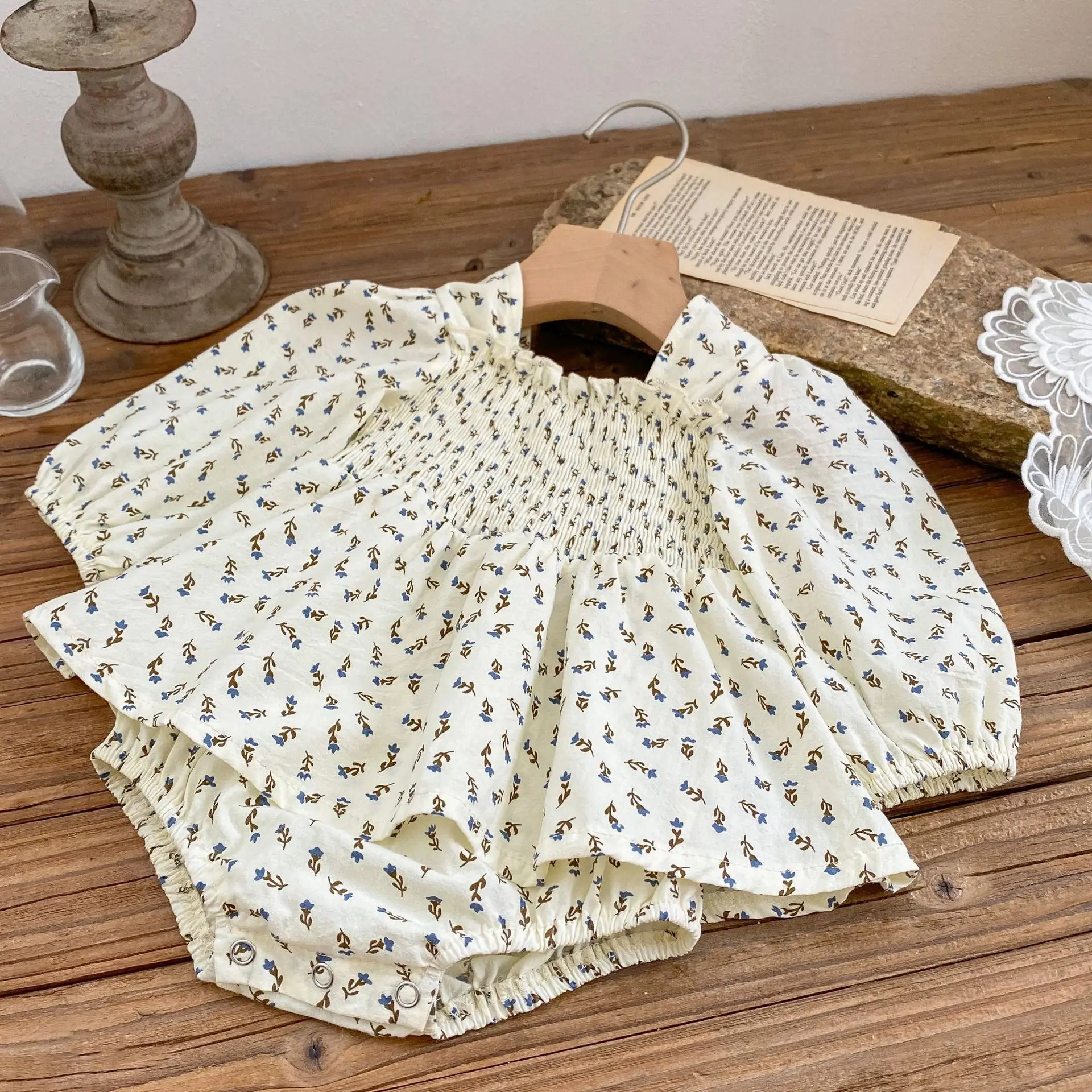 Autumn Baby Girls Bodysuit Sweet Loose Cotton Dress Jumpsuit Infant Girl Print Puff Sleeves Romper Thin Comfortable Outfits
Autumn Baby Girls Bodysuit Sweet Loose Cotton Dress Jumpsuit Infant Girl Print Puff Sleeves Romper Thin Comfortable Outfits