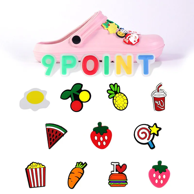 PVC Shoe Charms Cartoon Strawberry Shoe Accessories Watermelon DIY Shoe Decoration Buckles for Croc Sandals X-mas Gifts Jibz
PVC Shoe Charms Cartoon Strawberry Shoe Accessories Watermelon DIY Shoe Decoration Buckles for Croc Sandals X-mas Gifts Jibz
