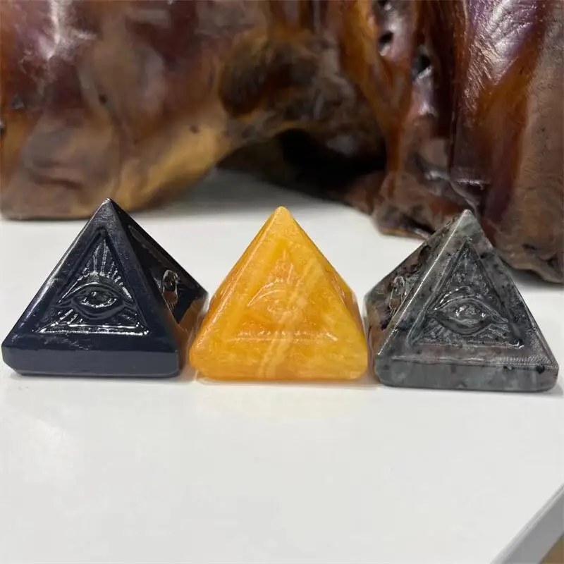 Natural Crystals Eye Pyramid Healing Reiki Chakra Energy Generator For Home Room Decoration Meditation Tool 1pcs
Natural Crystals Eye Pyramid Healing Reiki Chakra Energy Generator For Home Room Decoration Meditation Tool 1pcs