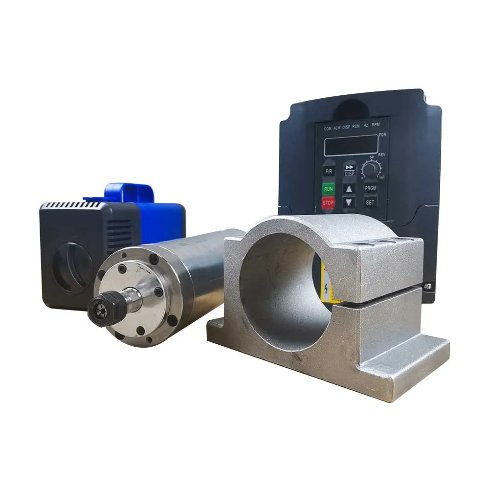 Powerful 800w ER11 Water Cooled Spindle Kit with Inverter 65mm Spindle Bracket and 80w Water Pump for CNC Wood Router
Powerful 800w ER11 Water Cooled Spindle Kit with Inverter 65mm Spindle Bracket and 80w Water Pump for CNC Wood Router