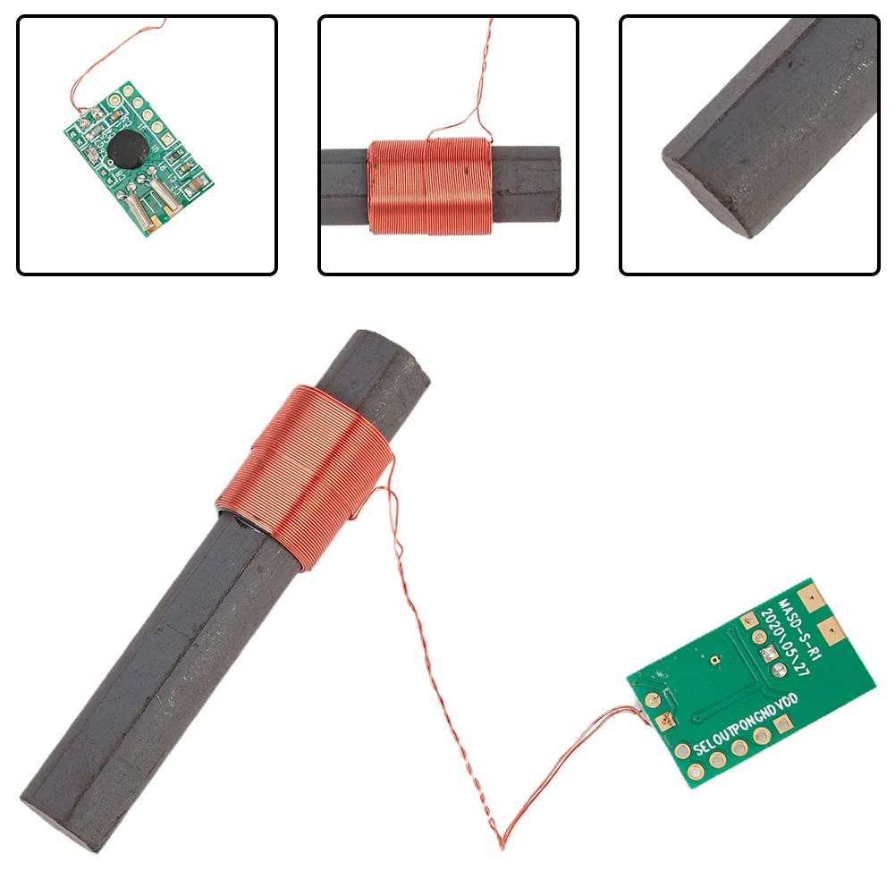 DCF77 Receiver Module 22x13.5x1 Mm Radio Clock Module 60x10mm DCF Antenna 1.1-3.3V 77.5 KHz DCF-1060N-03A JJY-1060N-MASC
DCF77 Receiver Module 22x13.5x1 Mm Radio Clock Module 60x10mm DCF Antenna 1.1-3.3V 77.5 KHz DCF-1060N-03A JJY-1060N-MASC