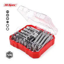 HiSpec 34pc Screwdriver Bit Nut Driver Set Magnetic Bit Holder Screwdriver Set Slotted Phillips Hex Torx Drill Bit Red Set
HiSpec 34pc Screwdriver Bit Nut Driver Set Magnetic Bit Holder Screwdriver Set Slotted Phillips Hex Torx Drill Bit Red Set