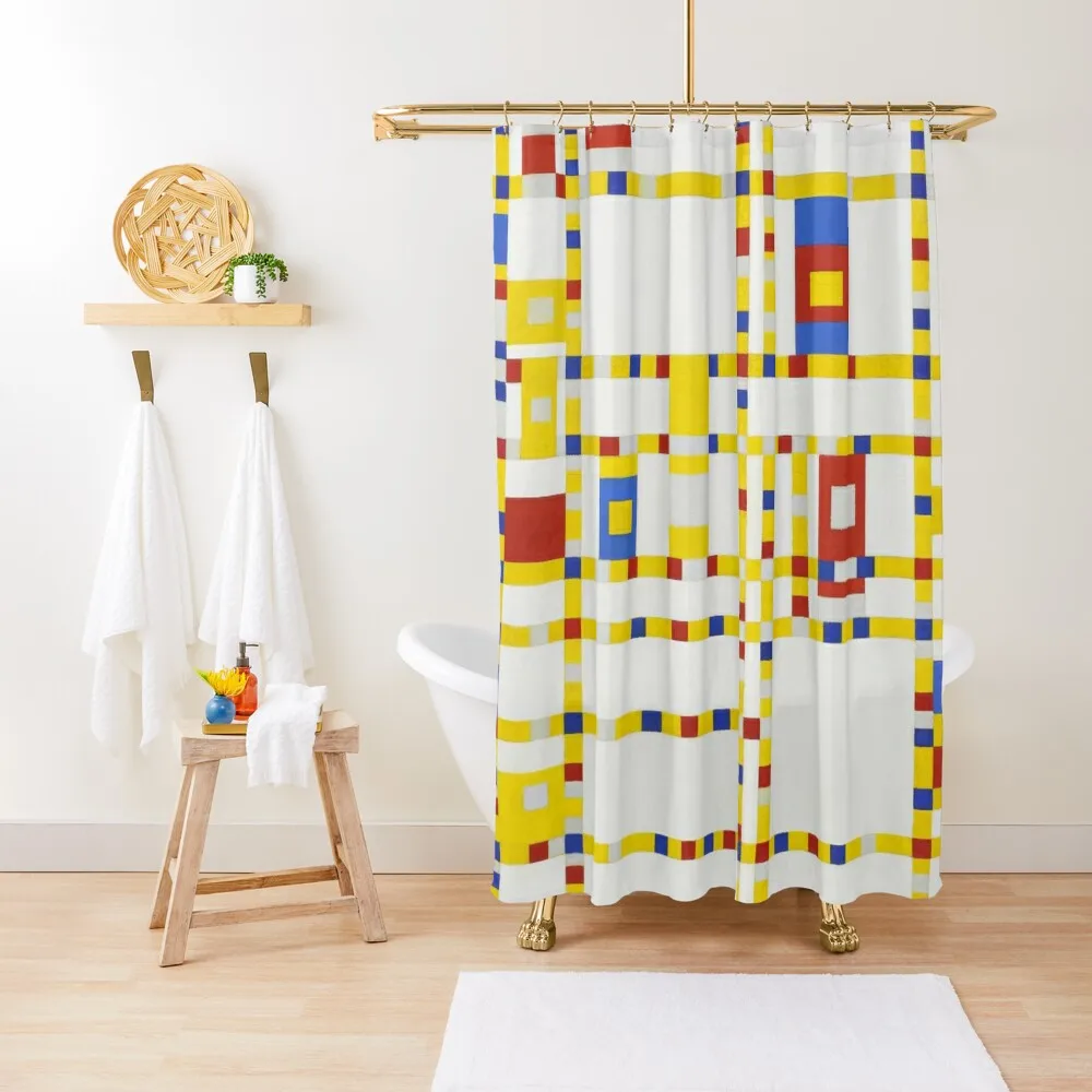 

Piet Mondrian-Broadway Boogie Woogie Shower Curtain Accessories For Shower And Services