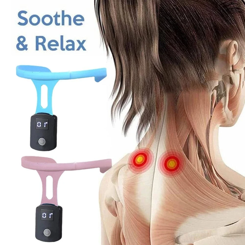 

Body Shaping Neck Instrument Electric Vibrator Ultrasonic Lymphatic Soothing Posture Correction Body Neck Cervical Massager