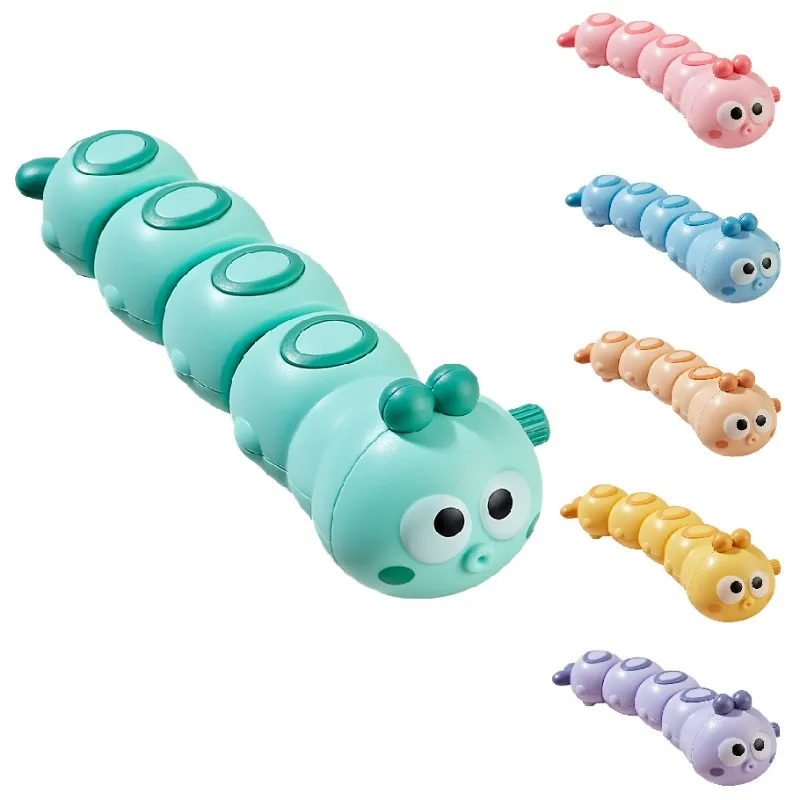 

Clockwork Caterpillar Novelty Mini Wind-up Toys Simulated Cartoon Insect Model Cute Crawling Millipede Toys Brain Game Kid Gifts