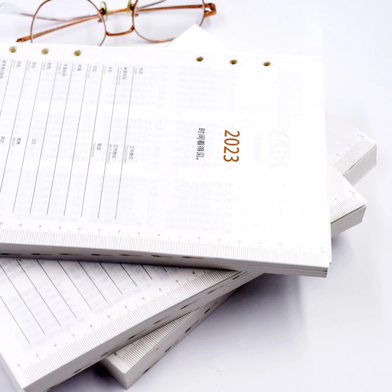 2023 A5 Loose-leaf Notebook Inner Core 6-hole Schedule Planning This Core Business Writing Office Notebook Core
2023 A5 Loose-leaf Notebook Inner Core 6-hole Schedule Planning This Core Business Writing Office Notebook Core