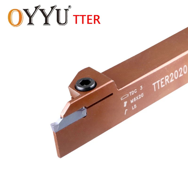 Наружный шлицевой инструмент OYYU TTER TTER1616 TTER2020 2T 3T 4T, хвостовик для металлического токарного станка с ЧПУ, режущий вращающийся держатель инструмента 
Наружный шлицевой инструмент OYYU TTER TTER1616 TTER2020 2T 3T 4T, хвостовик для металлического токарного станка с ЧПУ, режущий вращающийся держатель инструмента