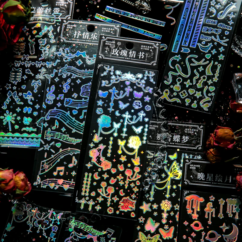 Journaling 1pcs Silver sticker Butterfly sticker Star moon Scrapbooking supplies PVC Material paper Sticker Journal deco
Journaling 1pcs Silver sticker Butterfly sticker Star moon Scrapbooking supplies PVC Material paper Sticker Journal deco
