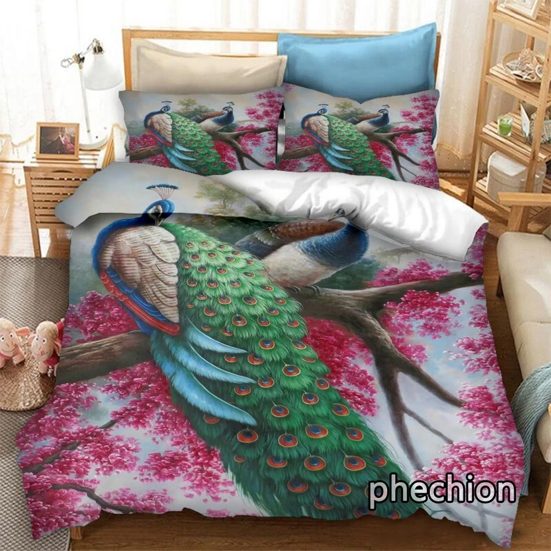 phechion Animal Peacock 3D Print Bedding Set Duvet Covers Pillowcases One Piece Comforter Bedding Sets Bedclothes Bed K316
phechion Animal Peacock 3D Print Bedding Set Duvet Covers Pillowcases One Piece Comforter Bedding Sets Bedclothes Bed K316