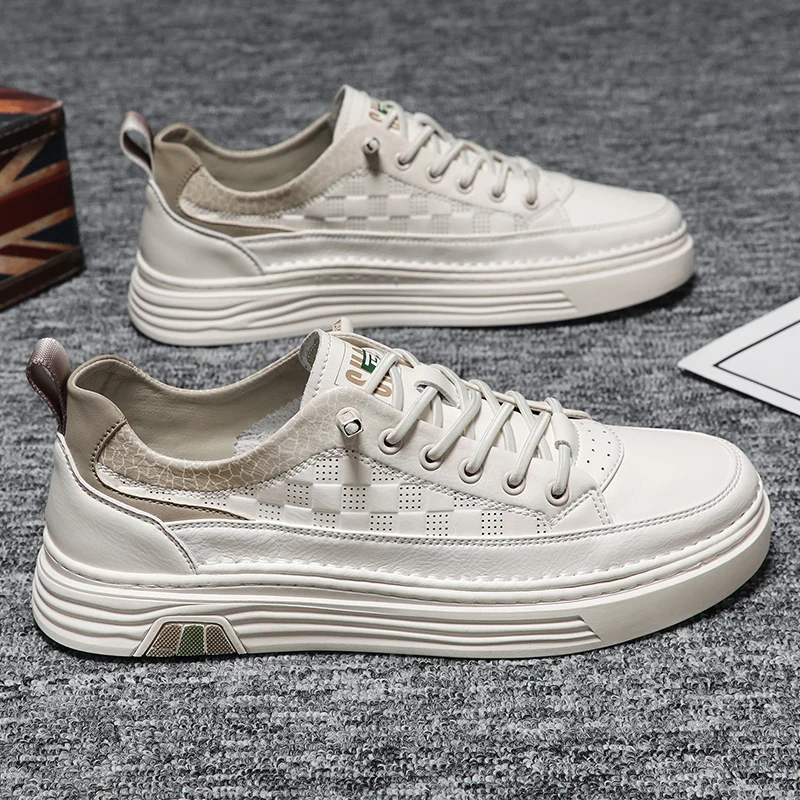 Spring New Men's Leather Casual Shoes Fashion Flat Shoes Comfortable Skateboarding Shoes Green Couple Casual Lace Up Sneakers
Spring New Men's Leather Casual Shoes Fashion Flat Shoes Comfortable Skateboarding Shoes Green Couple Casual Lace Up Sneakers