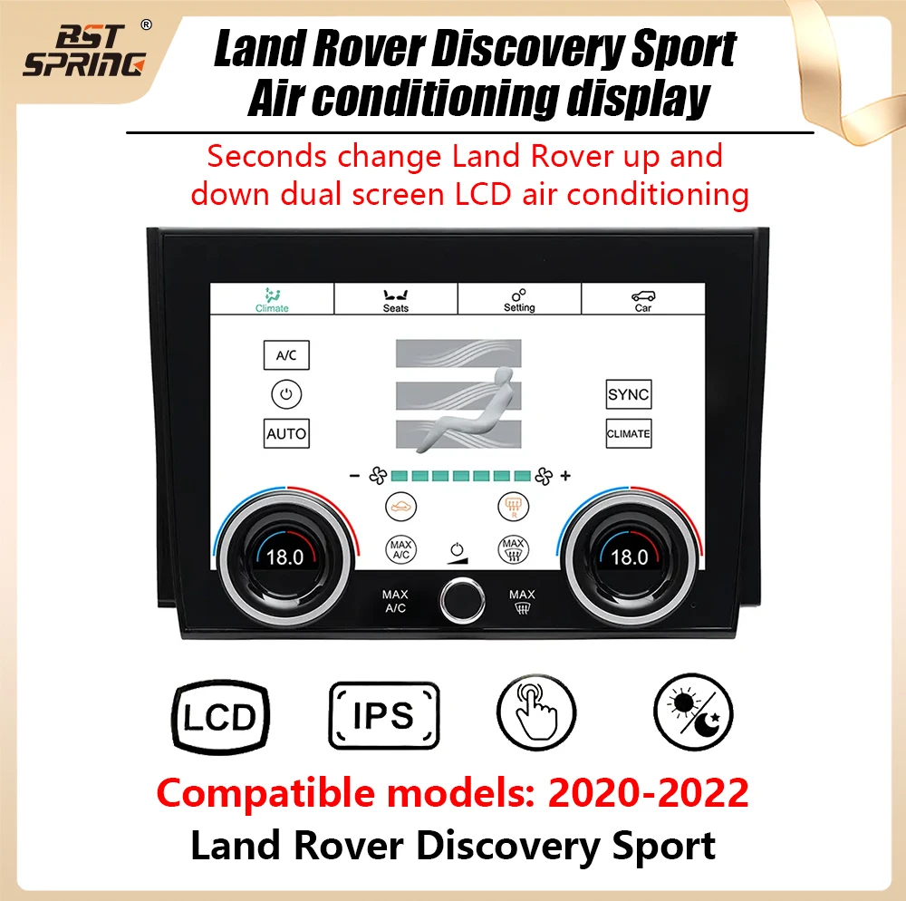 Панель кондиционирования воздуха 9 дюймов для Land Rover Range Discovery Sport 2020 -2022 AC, сенсорный ЖК-экран для контроля климата
Панель кондиционирования воздуха 9 дюймов для Land Rover Range Discovery Sport 2020 -2022 AC, сенсорный ЖК-экран для контроля климата