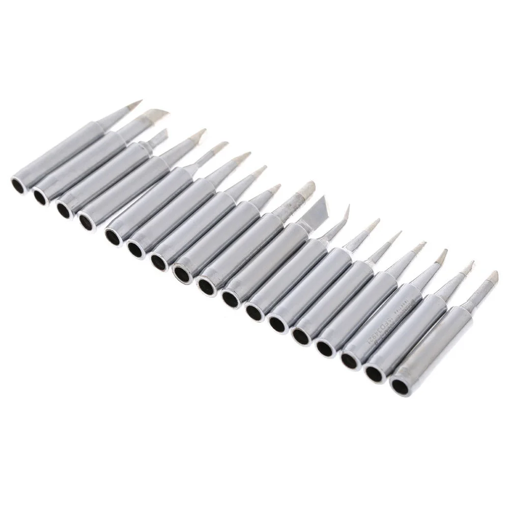 17Pcs Lead-Free Soldering Iron Tip 900M-T For 936 YIHUA Iron Soldering Station Power Tool Accessories
17Pcs Lead-Free Soldering Iron Tip 900M-T For 936 YIHUA Iron Soldering Station Power Tool Accessories