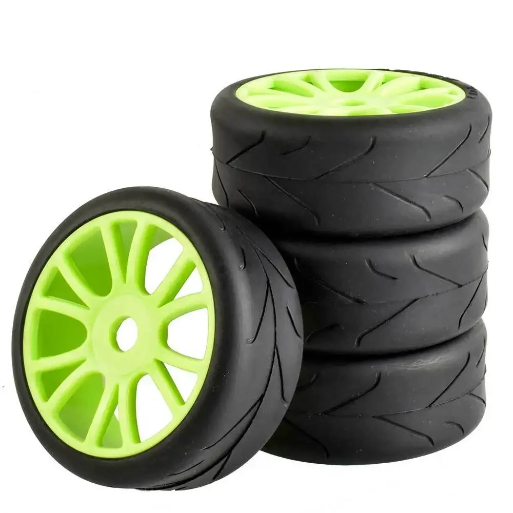 

RC 84-T809 Wheel & Rubber Tires insert sponge 4P For HSP KYOSHO 1:8 On-Road Car