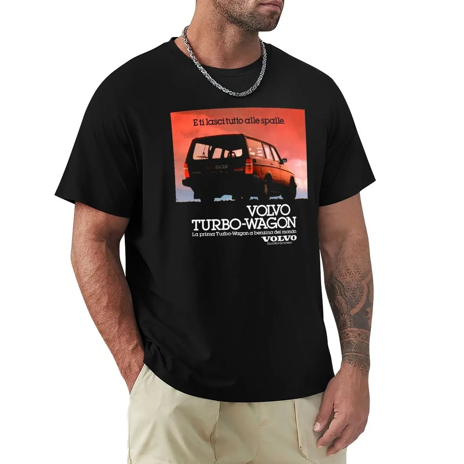 

245 TURBO WAGON T-Shirt plain summer top mens graphic t-shirts