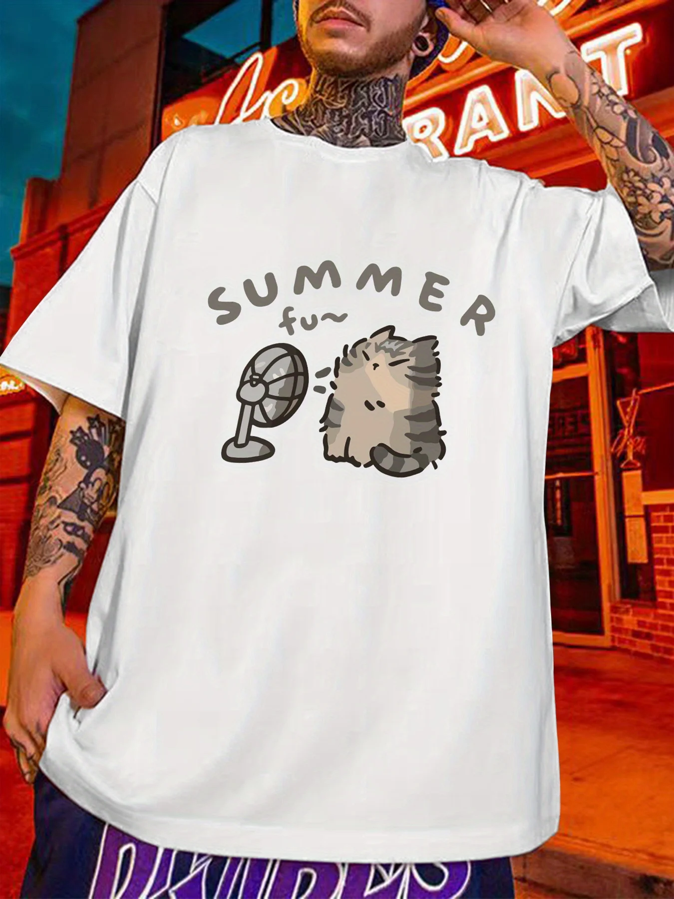Men's Summer Cartoon Pattern T-shirt - Super Comfortable and Elastic, Fashionable and avant-garde Design Style
Men's Summer Cartoon Pattern T-shirt - Super Comfortable and Elastic, Fashionable and avant-garde Design Style