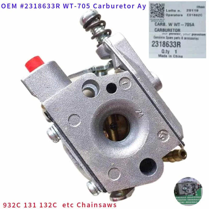 932C ORIGINAL CARBURETOR 2318633R WALBRO WT705A FOR EFCO 131 132 Oleo-Mac 931 30.1CC CHAINSAW CARB OEM CARBURETTER FREE SHIPPING
932C ORIGINAL CARBURETOR 2318633R WALBRO WT705A FOR EFCO 131 132 Oleo-Mac 931 30.1CC CHAINSAW CARB OEM CARBURETTER FREE SHIPPING
