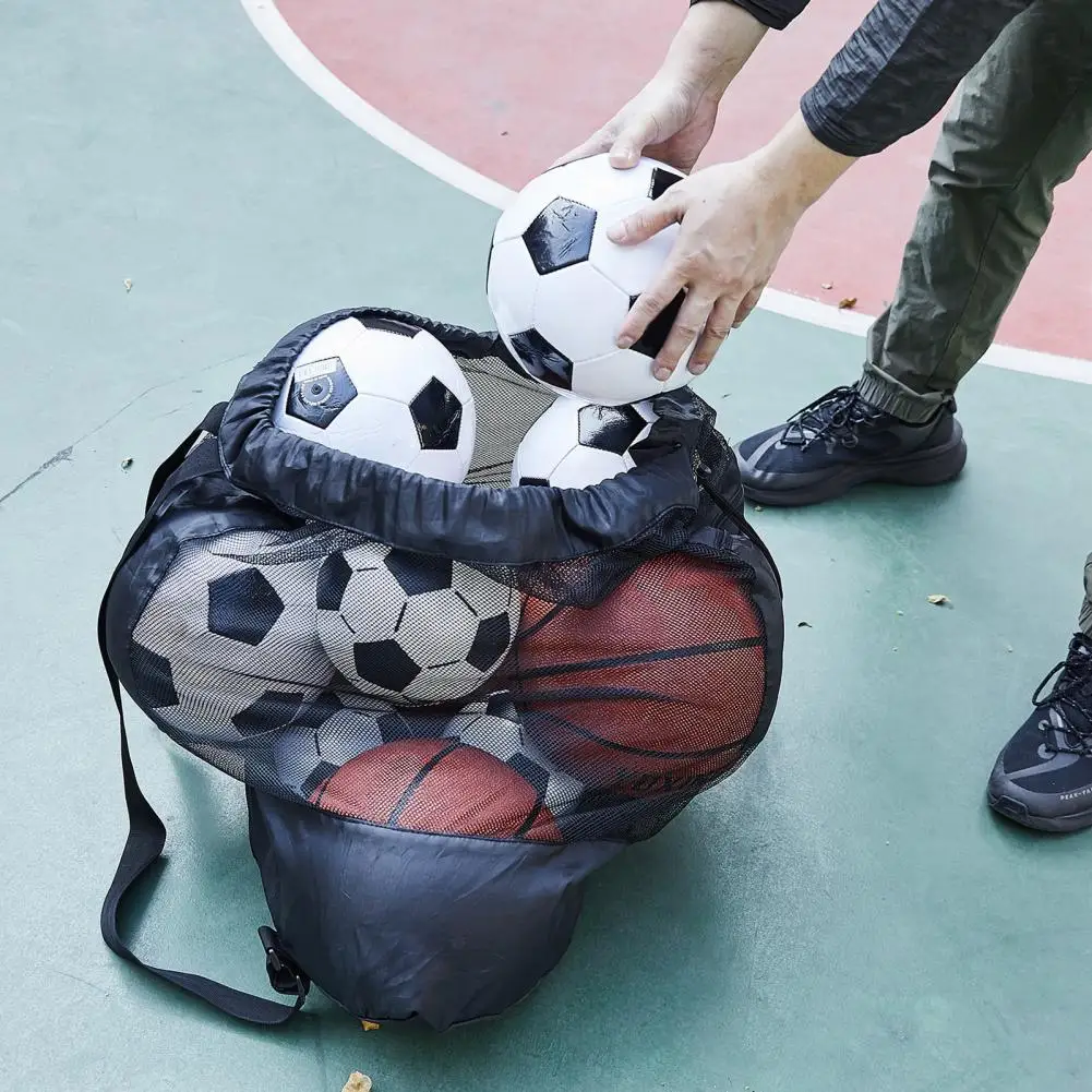 Extra Large Sports Ball Bag with Adjustable Shoulder Strap Large Capacity Basketball Soccer Drawstring Storage Mesh Bag
Extra Large Sports Ball Bag with Adjustable Shoulder Strap Large Capacity Basketball Soccer Drawstring Storage Mesh Bag