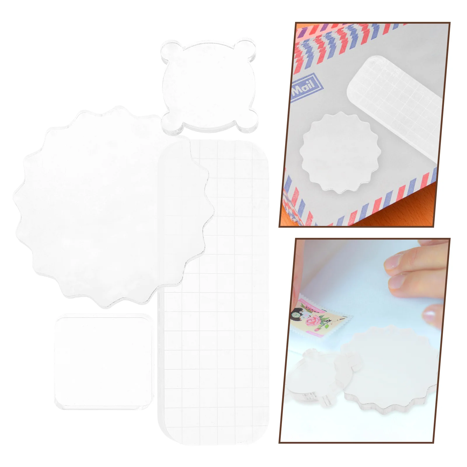 4 Pcs Tool Stamp Handle Accessories for Stamps Acrylic Clear Card Making Stamping Block
4 Pcs Tool Stamp Handle Accessories for Stamps Acrylic Clear Card Making Stamping Block