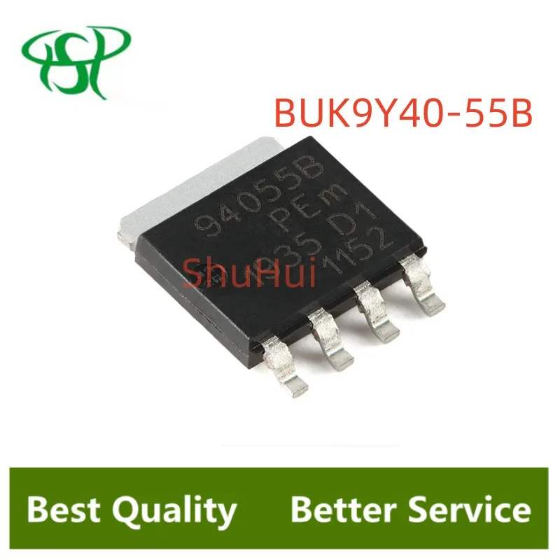 

10pcs~50pcs/LOT BUK9Y40-55B 94055B Automotive voltage regulator control circuit chip 55V 26A SOT-669