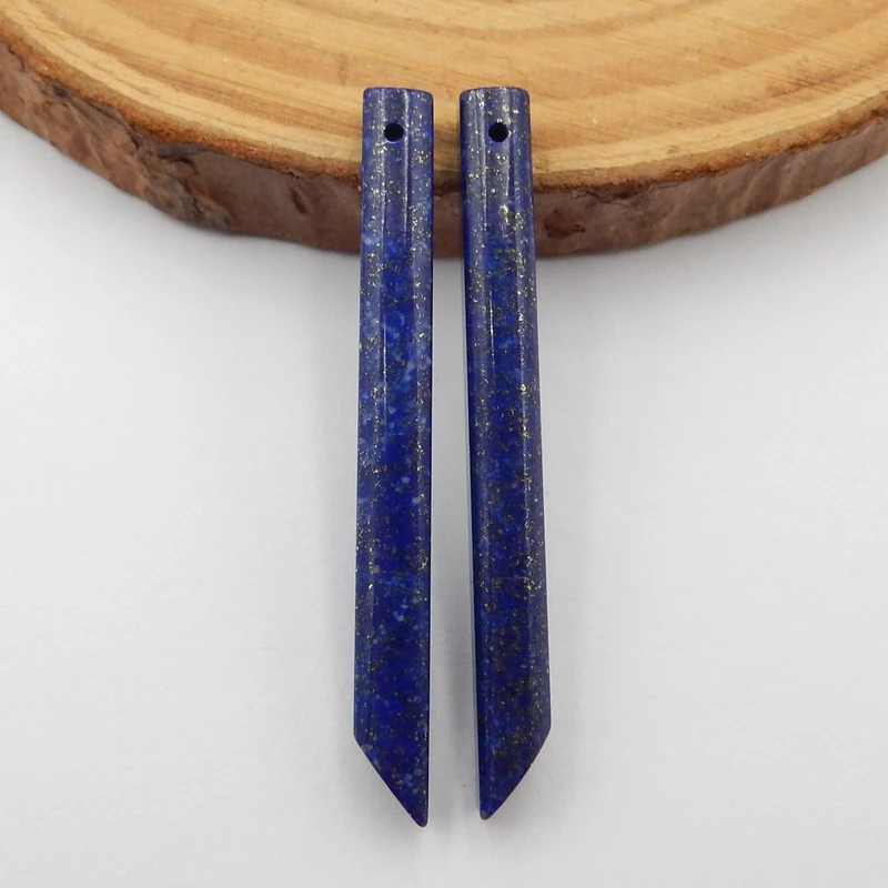 Natural Stone Gemstone Lapis Lazuli Jewelry Earrings Bead Handmade Jewelry Earring Design 41x4mm4g
Natural Stone Gemstone Lapis Lazuli Jewelry Earrings Bead Handmade Jewelry Earring Design 41x4mm4g