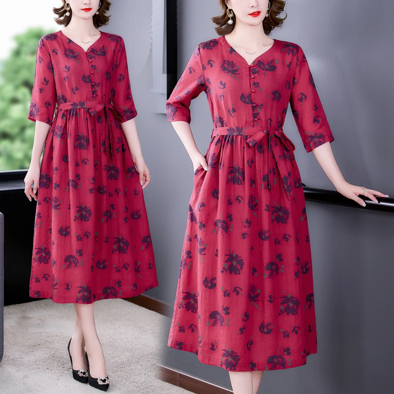 2023 dress female national style new literary sleeved original medium length slim casual dress female
2023 dress female national style new literary sleeved original medium length slim casual dress female