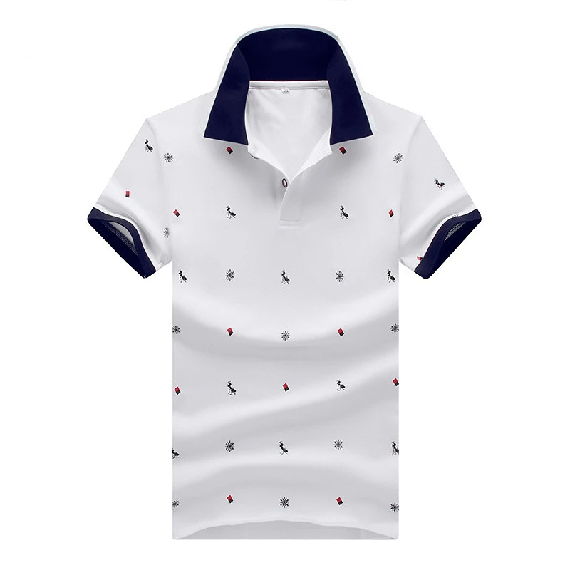 

New ant print t-shirt men's cotton polo shirt men's Casual Short Sleeve Shirt Men's Polo T-shirt para Hombre brand clothing