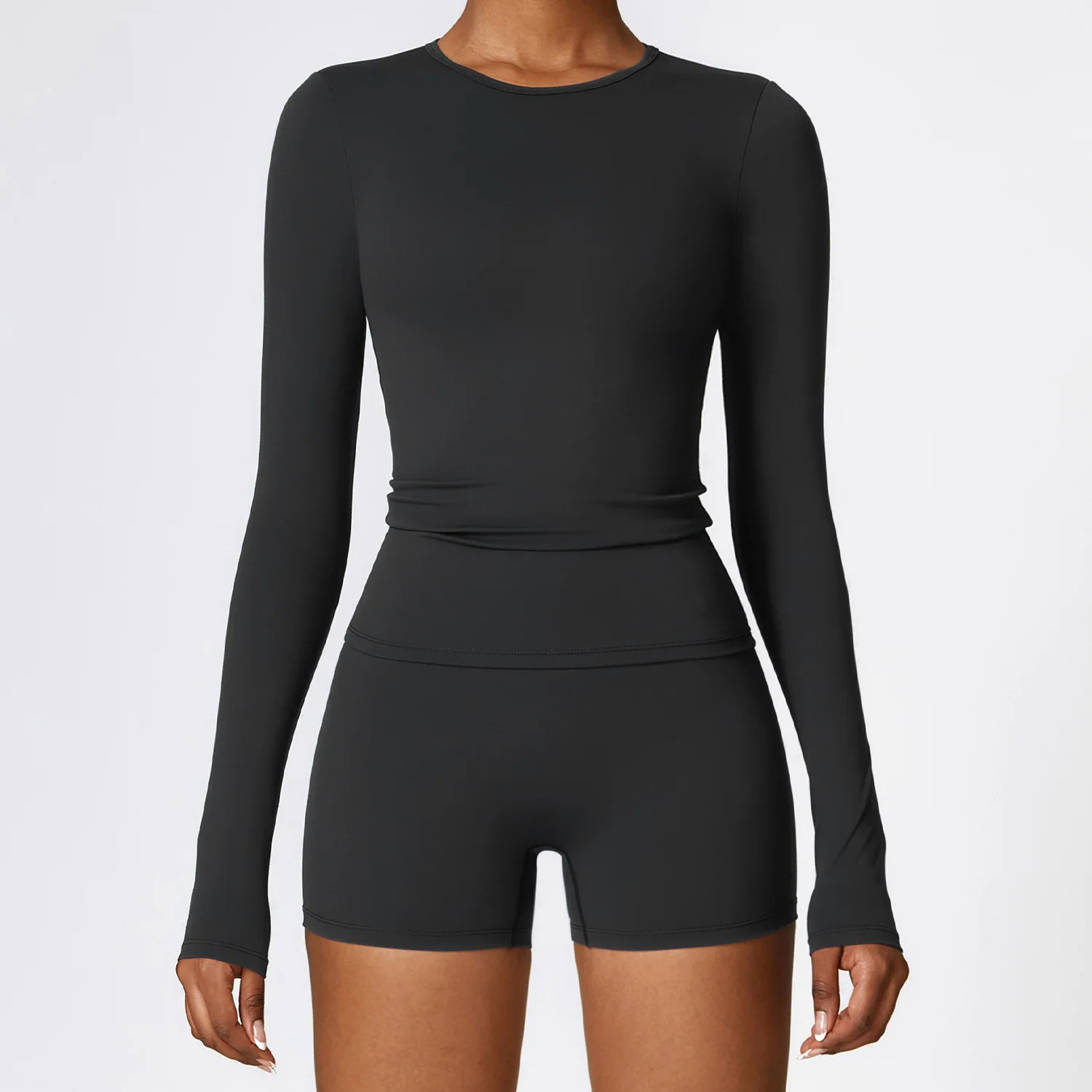 Solid Yoga Shirt Women Long Sleeve Blouse Sexy Girl Sports Gym Top Running T-Shirt Winter Autumn Fitness Sportswear
Solid Yoga Shirt Women Long Sleeve Blouse Sexy Girl Sports Gym Top Running T-Shirt Winter Autumn Fitness Sportswear