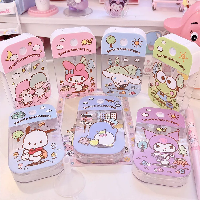 Kawaii Cartoon Kuromi My Melody Cinnamoroll Cute Perfume Alcohol Sub-Packaging Portable Small Spray Bottle Girl Heart Gift
Kawaii Cartoon Kuromi My Melody Cinnamoroll Cute Perfume Alcohol Sub-Packaging Portable Small Spray Bottle Girl Heart Gift