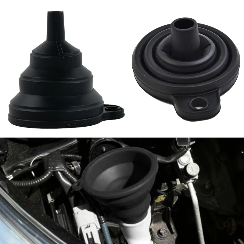 Black Car Engine Funnel Silicone Liquid Funnel Washer Fluid Change Foldable PortableAuto Engine Oil Petrol Change Funnels
Black Car Engine Funnel Silicone Liquid Funnel Washer Fluid Change Foldable PortableAuto Engine Oil Petrol Change Funnels