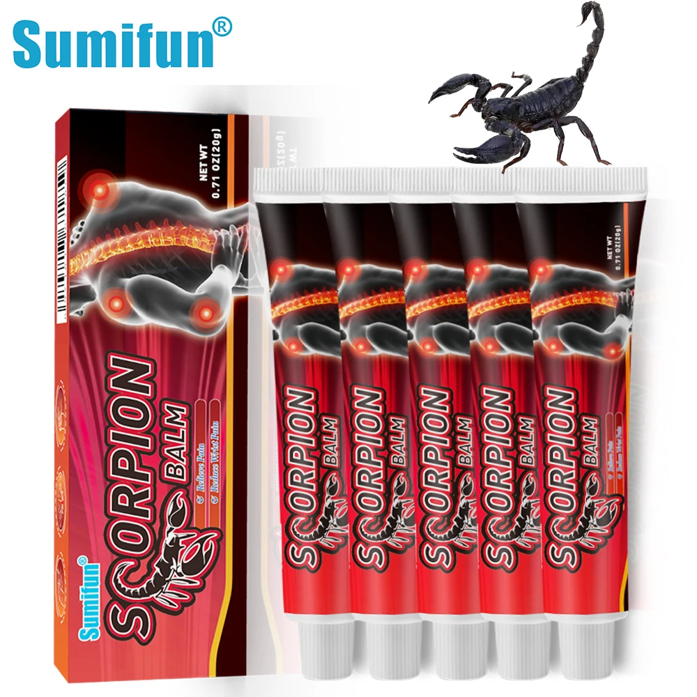 1/5/10Pcs Sumifun Scorpion Joint Pain Relief Cream Rheumatoid Arthritis Ache Lumbar Muscle Soreness Medical Health Care Ointment
1/5/10Pcs Sumifun Scorpion Joint Pain Relief Cream Rheumatoid Arthritis Ache Lumbar Muscle Soreness Medical Health Care Ointment