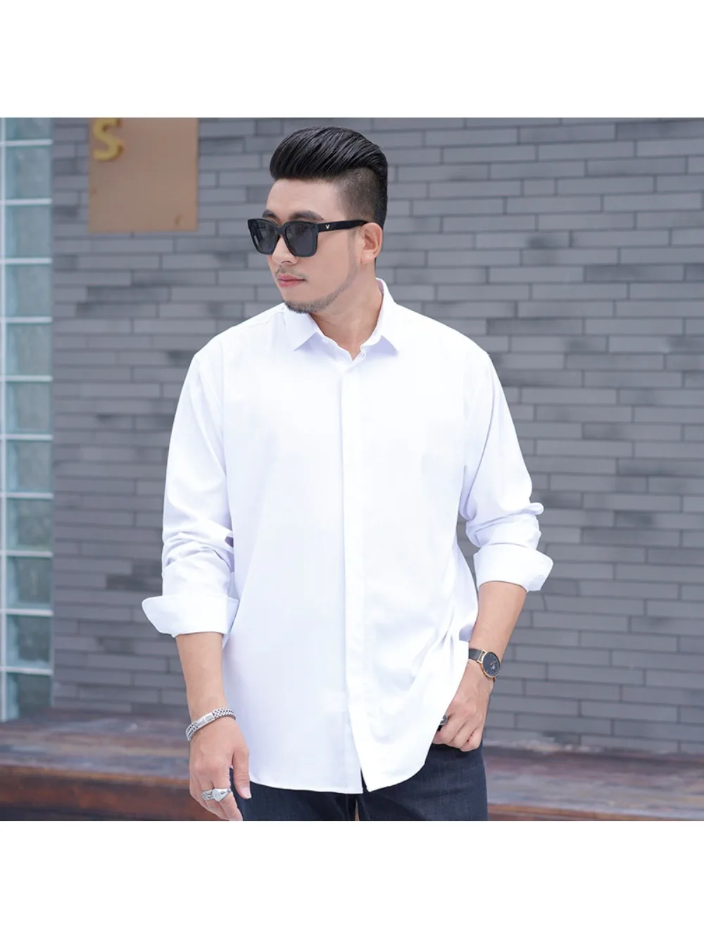 Large Size Men's Long Sleeve Shirt Men's Casual Business Spring and Autumn New Professional Elastic Simple Comfortable Shirt
Large Size Men's Long Sleeve Shirt Men's Casual Business Spring and Autumn New Professional Elastic Simple Comfortable Shirt