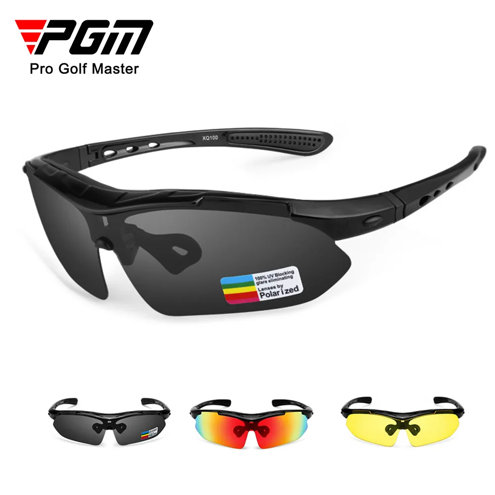 

PGM Golf Sunglasses Outdoor Polarized Glasses UV Resistant 5 Pairs of Lenses Myopia Frames Golf Training Aids YJ003