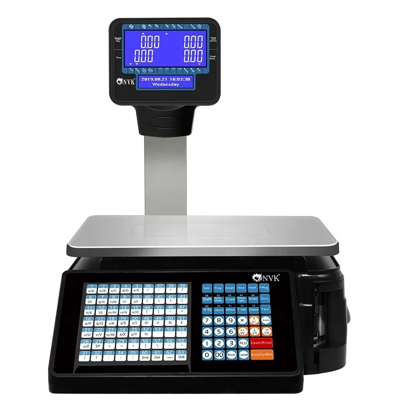 

Barcode Label Printing Scales Retail Shop Cash Register Price Computing Scale CE Electronic for Fruits Supermarket