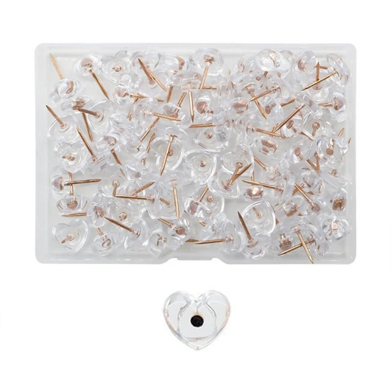 100Pcs Map Push Pins Set Transparent Drawing Pins Map Pins for Pin Board Thumb Tacks with Plastic Heads and Steel Points
100Pcs Map Push Pins Set Transparent Drawing Pins Map Pins for Pin Board Thumb Tacks with Plastic Heads and Steel Points