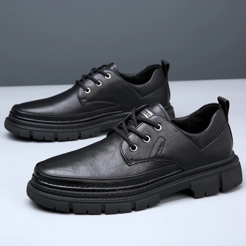 Men oxfords shoes lace up Spring Autum Leather Men Fashion outdoor Business Casual Man Shoes breathable Chunky Work Shoes men
Men oxfords shoes lace up Spring Autum Leather Men Fashion outdoor Business Casual Man Shoes breathable Chunky Work Shoes men