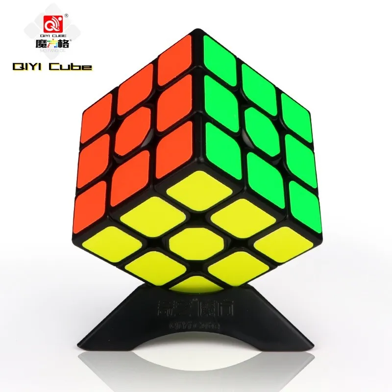 

QIYI Magico Cubo 3x 3 скоростной куб наклейка магический куб 3x3x3 головоломки игрушки 56 мм магический 3*3*3 큐브 кубики вол черный белый