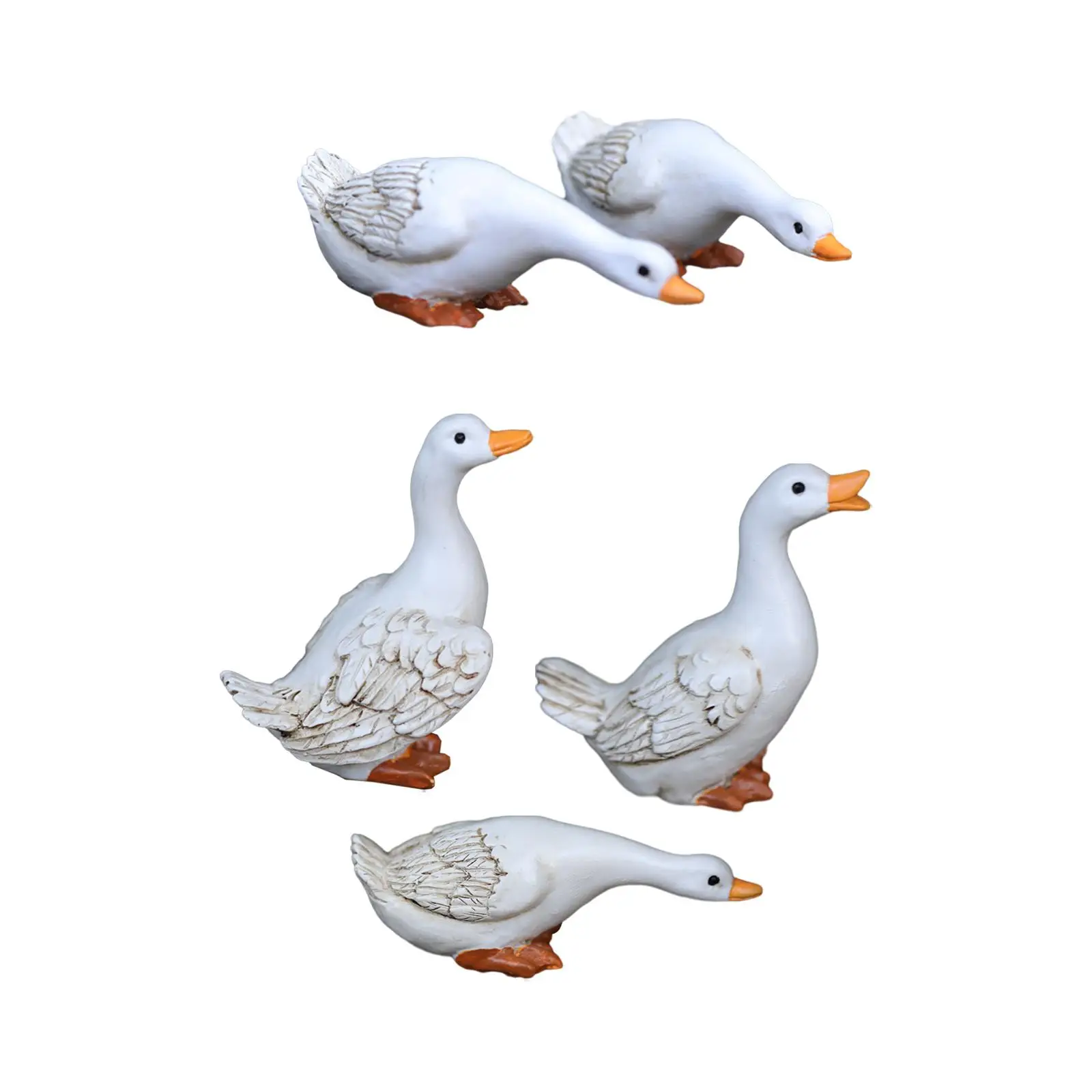 

Duck Statue Crafts Funny Home Decor Outdoor Duck Sculpture Backyard Pond Ducks Decoration for Patio Shelf Living Room Table Lawn