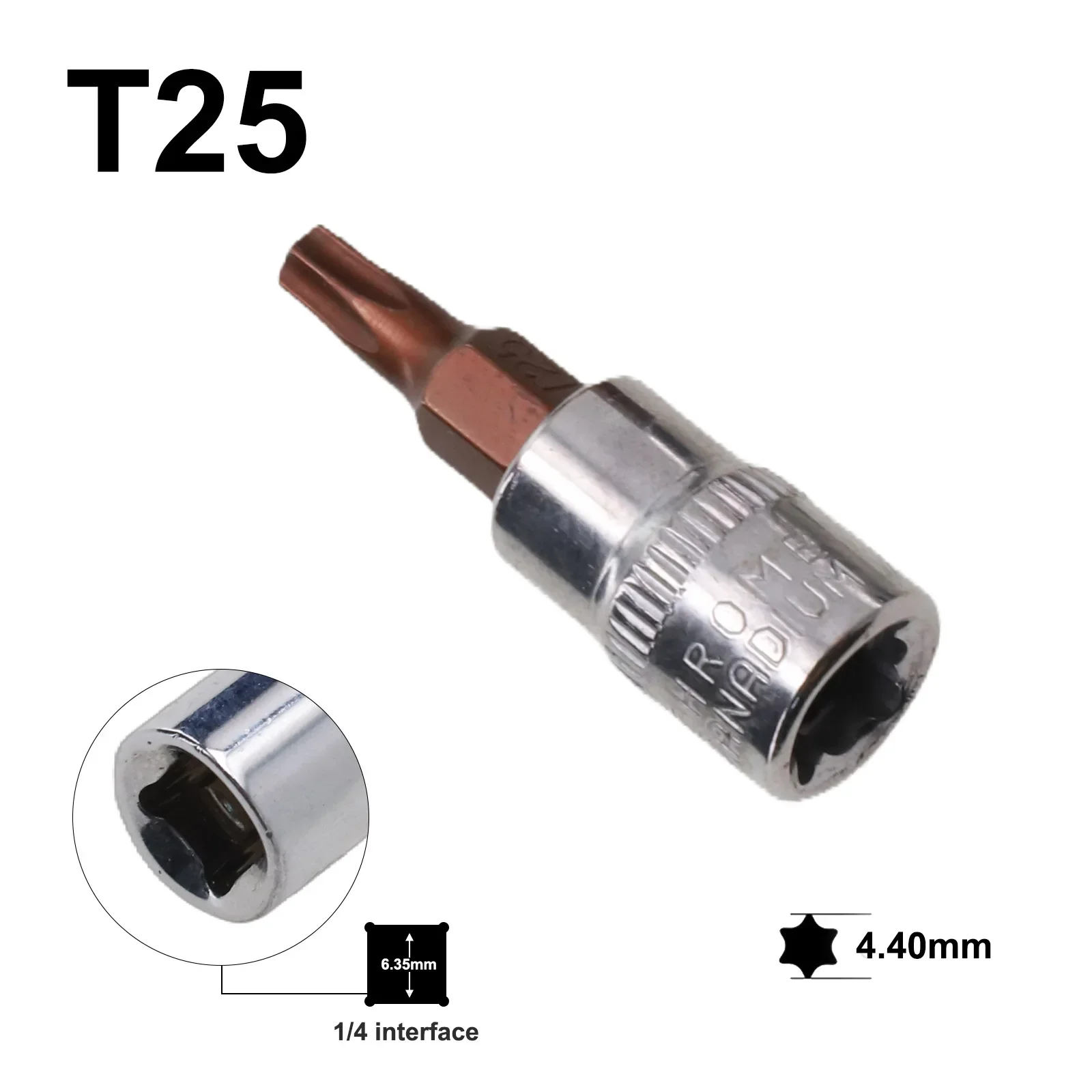 5pcs Torx Screwdriver Bits 1/4 Inch Drive Socket Head Tools T15 T20 T25 T30 T40 Metal Equipment Hand Tools Parts Accessories
5pcs Torx Screwdriver Bits 1/4 Inch Drive Socket Head Tools T15 T20 T25 T30 T40 Metal Equipment Hand Tools Parts Accessories