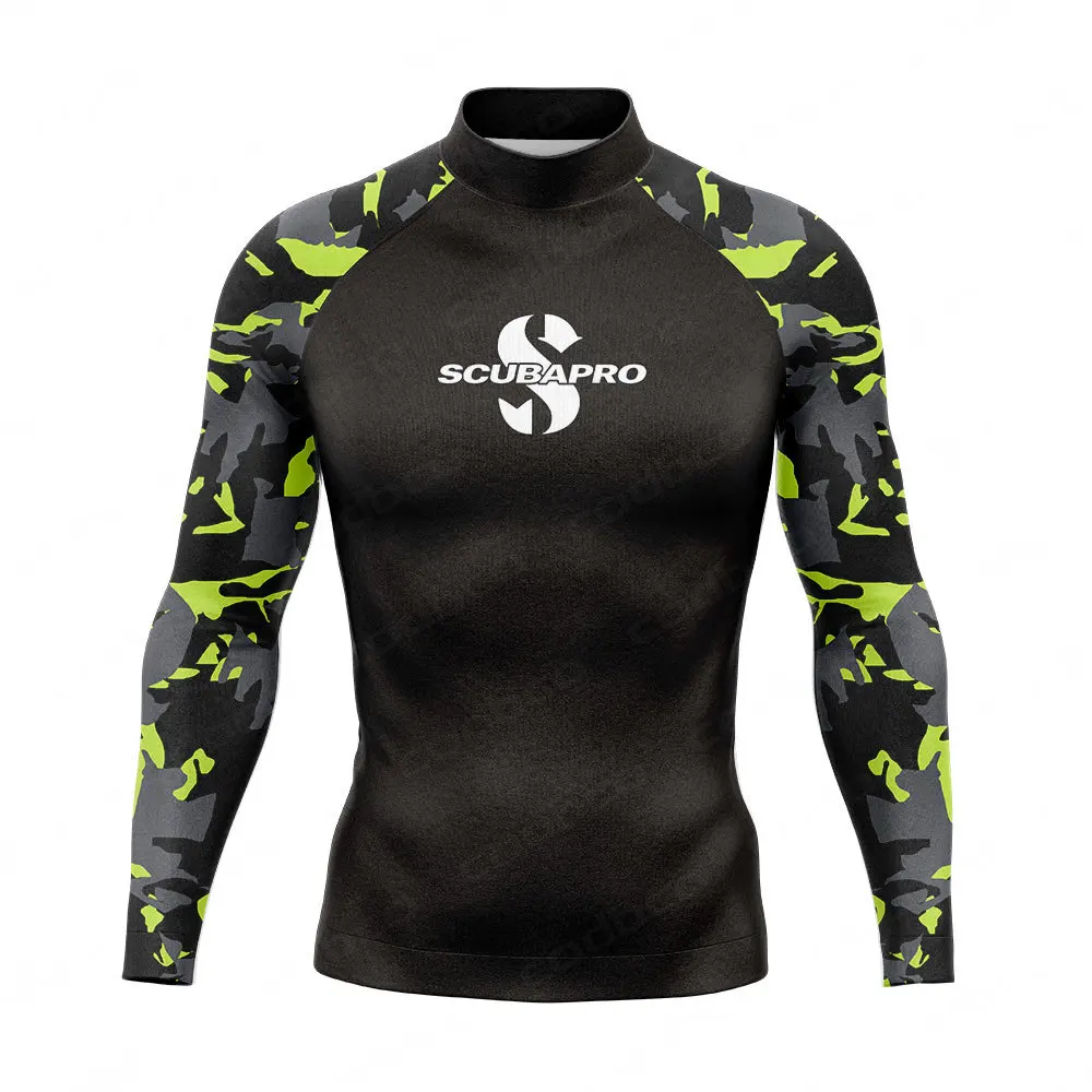 

Mens Long Sleeve Rash Guards Swimming T-shirt UV Protection Surfing Diving Swimsuit Beach Swimwear Lycra Swimsuit Surf Rashguard