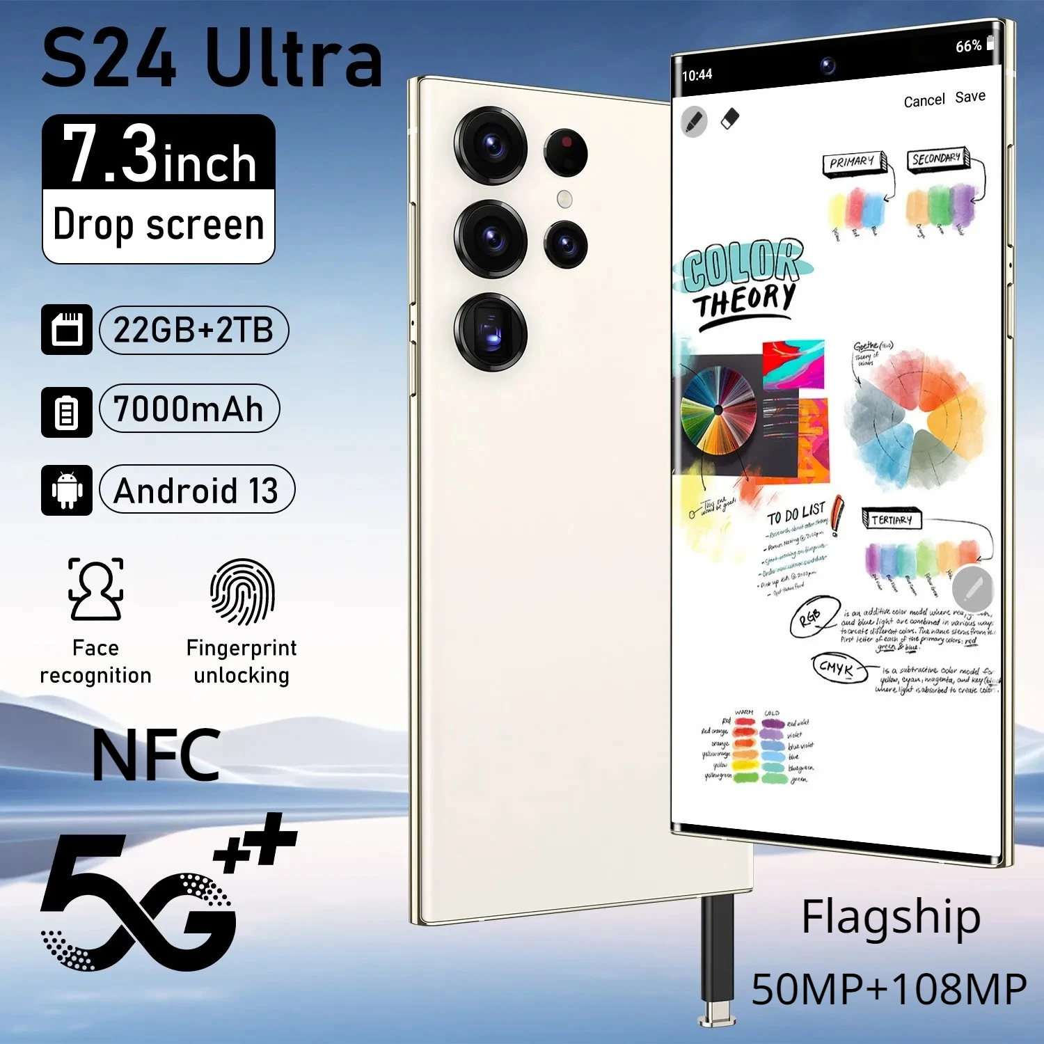 New S24 Ultra Flagship Smartphone Quad-core 16GB+1TB 6.8-inch Android14 6800 MAh Battery 50MP+108MP 100% Full Color Gamut HD
New S24 Ultra Flagship Smartphone Quad-core 16GB+1TB 6.8-inch Android14 6800 MAh Battery 50MP+108MP 100% Full Color Gamut HD