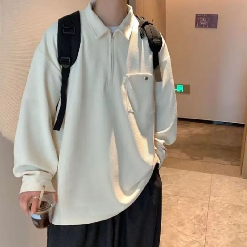 Spring Autumn Winter Fashion Solid Casual Men's Polo Shirt Loose Tess Sporty Cool Boys Soft Knitted Warm Tops
Spring Autumn Winter Fashion Solid Casual Men's Polo Shirt Loose Tess Sporty Cool Boys Soft Knitted Warm Tops