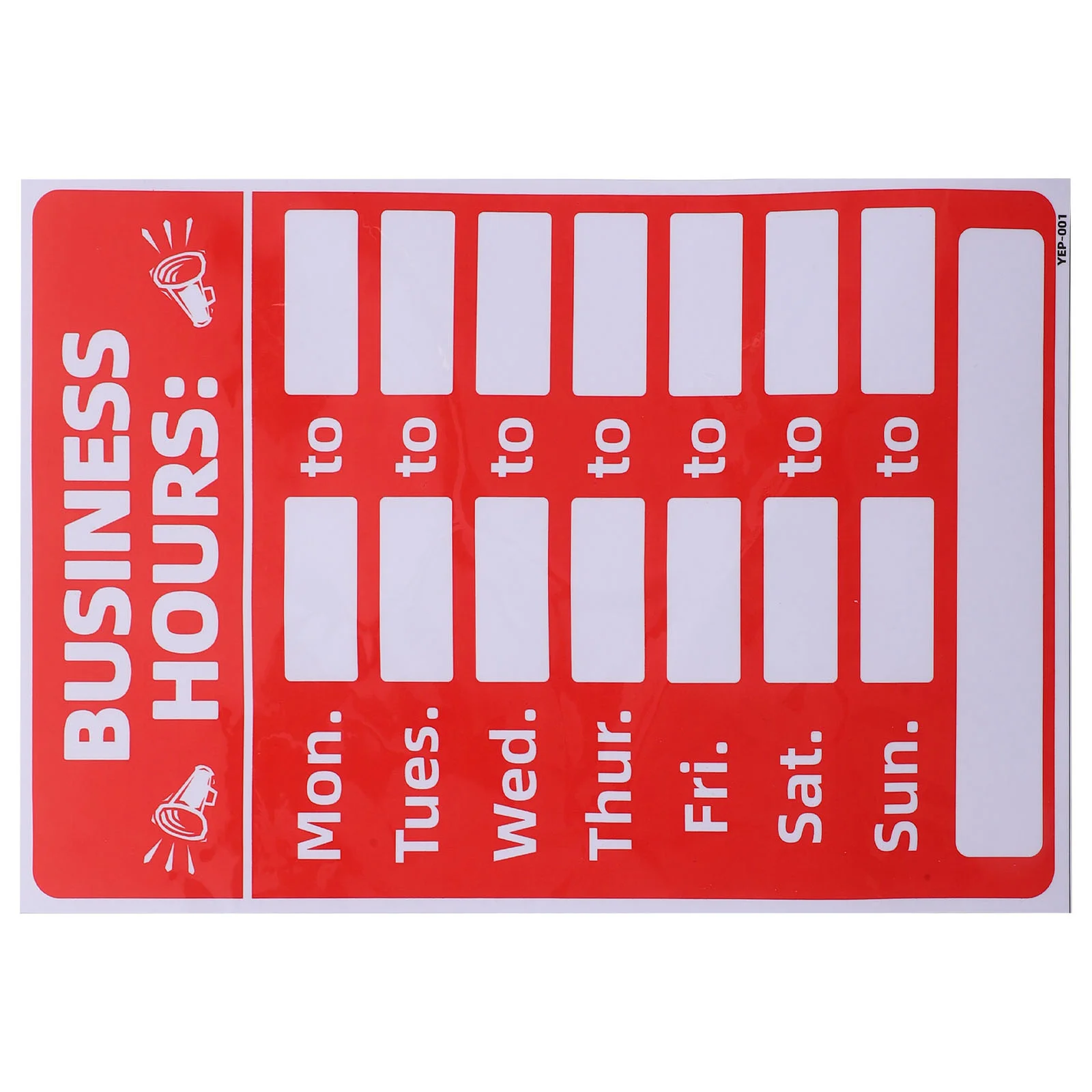 Business Hours Self-adhesive Stickers Business Hours Signs Rewritable Open Signs Sticker Opening Hours Signs Adhesive Rewritable
Business Hours Self-adhesive Stickers Business Hours Signs Rewritable Open Signs Sticker Opening Hours Signs Adhesive Rewritable