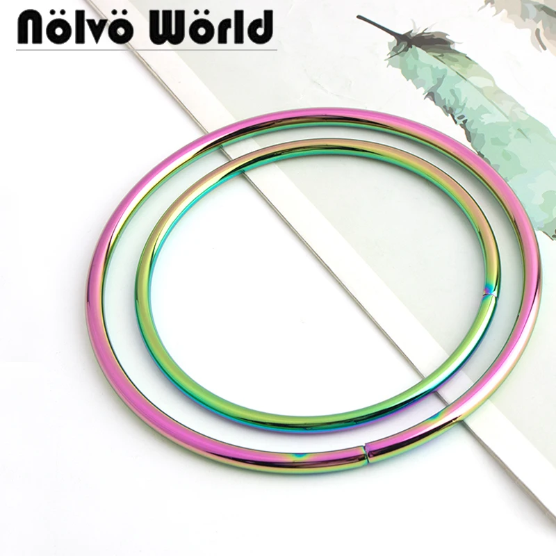 2-10-20pcs Rainbow inner 10cm 12.5cm Big Circle Rings for women bags handbags round metal handle frame
2-10-20pcs Rainbow inner 10cm 12.5cm Big Circle Rings for women bags handbags round metal handle frame