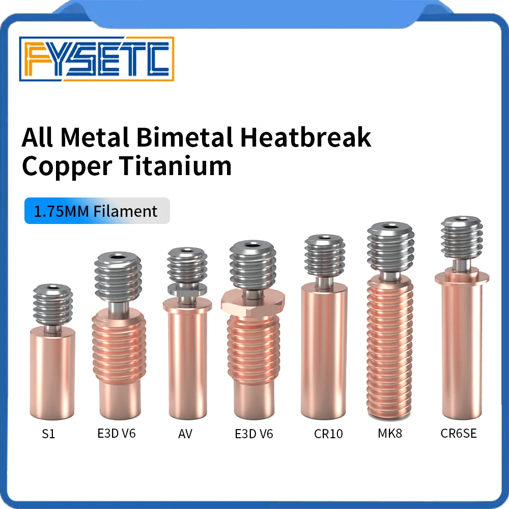 E3D V6 CR10 CR6 SE Copper Titanium Alloy Throat HighTemperature Resistant Heating Throats for Ender3 CR6 SE CR10 Smart ANYCUBIC
E3D V6 CR10 CR6 SE Copper Titanium Alloy Throat HighTemperature Resistant Heating Throats for Ender3 CR6 SE CR10 Smart ANYCUBIC