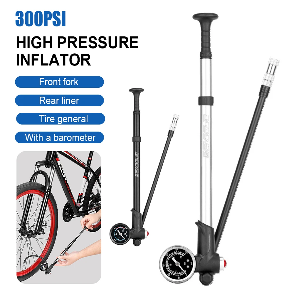 New Portable 300PSI Bicycle Air Pump High Pressure Bike Tire Air Inflator Pump with Lever and Gauge for Front Rear Suspension
New Portable 300PSI Bicycle Air Pump High Pressure Bike Tire Air Inflator Pump with Lever and Gauge for Front Rear Suspension